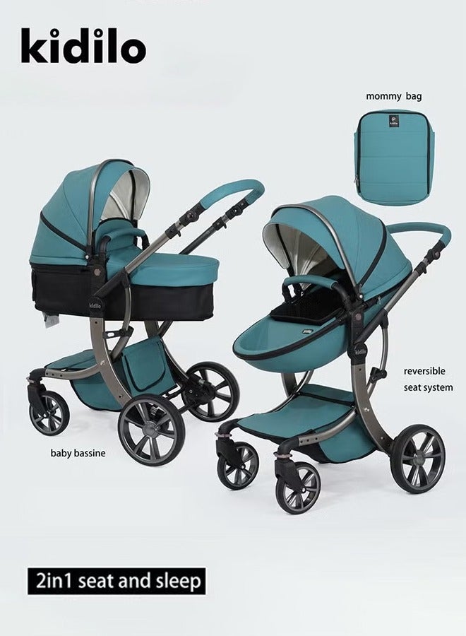 كيديليو عربة أطفال قابلة للتحويل 3 في 1 مع وضع سرير الأطفال - Image 1